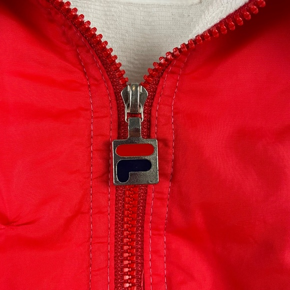 Vintage 80’s Fila Unisex Retro Red and White Color Block Tracksuit Set US40 - Picture 7 of 16